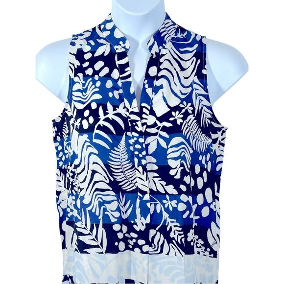 Mara Hoffman Anguilla Shirtdress Sleeveless Tropical Print Size Medium - Picture 5 of 16